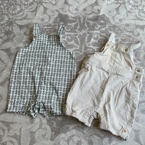 Janie and jack romper overall bundle 6-12/12-18